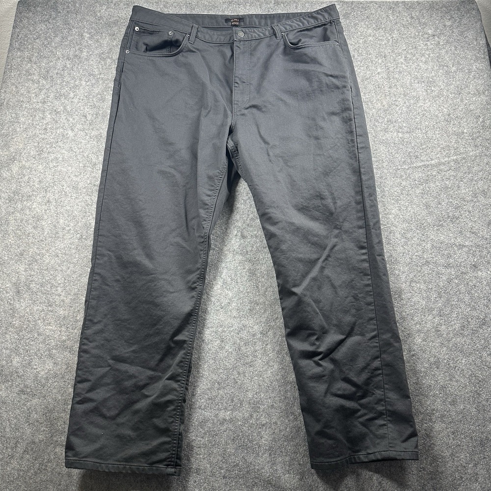 Quince 5-Pocket Pants Mens 42x32 Gray Ultra-Stretch Straight Fit Chino Trousers